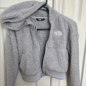 The North Face Gray Sherpa Hoodie